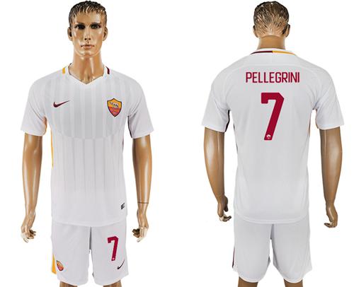 Roma #7 Pellegrini Away Soccer Club Jersey - Click Image to Close